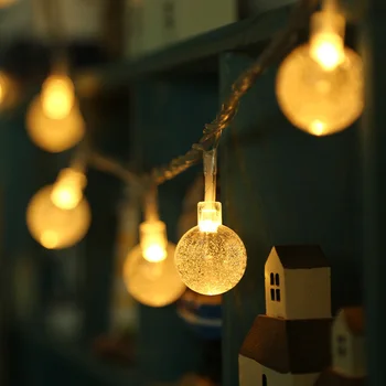 Crystal Balls Fairy Lights Waterproof 20LED Outdoor Starry Lights AAA Battery Powered String Lights Decorative Lighting
Crystal Balls Fairy Lights Waterproof 20LED Outdoor Starry Lights AAA Battery Powered String Lights Decorative Lighting
