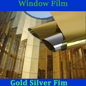 Sunice 0.5x0.5m Silver&Gold Solar Tint Film Decorative Window Sticker One-way Vision Mirrored Vinyl Film Self-adhesive Film
Sunice 0.5x0.5m Silver&Gold Solar Tint Film Decorative Window Sticker One-way Vision Mirrored Vinyl Film Self-adhesive Film