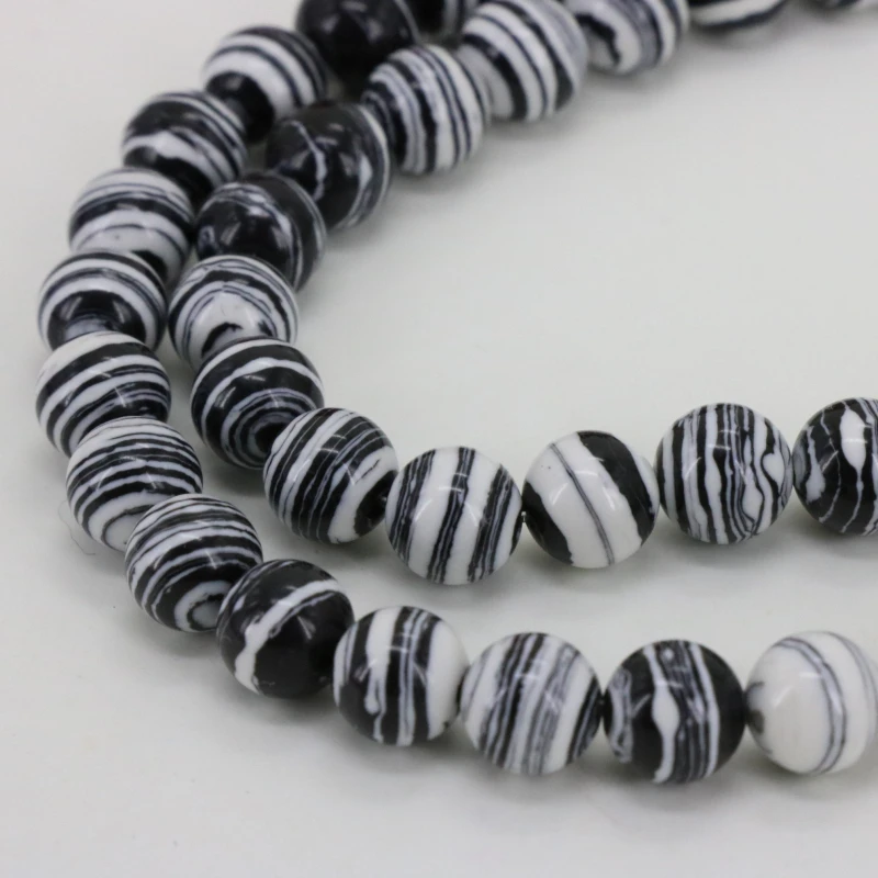 Wholesale!Black&white Zebra Turkey Stone Malachite 8mm Loose Beads Round 15" DIY Suitable For Women Jewelry Design
Wholesale!Black&white Zebra Turkey Stone Malachite 8mm Loose Beads Round 15" DIY Suitable For Women Jewelry Design