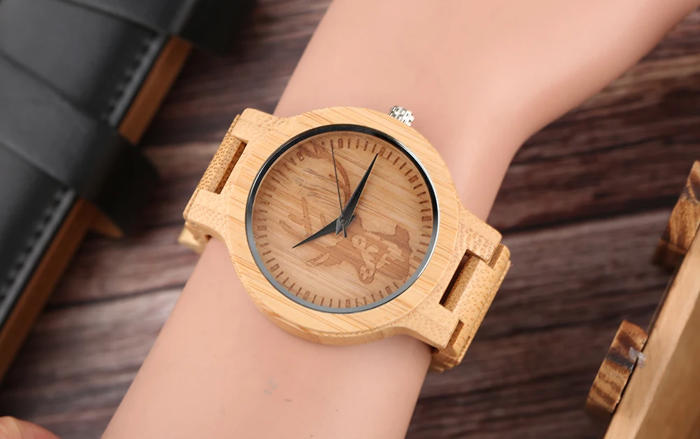 YISUYA Full Wooden Creative Watches Casual Bamboo Wood Men`s Wrist Watch Nature Wood Band Fold Clasp Quartz Watches Women Clock (15)