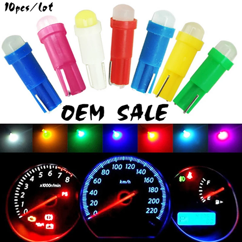 10pc T5 led car dashboard light instrument automobile door Wedge Gauge reading lamp bulb 12V cob smd Car Styling white red
10pc T5 led car dashboard light instrument automobile door Wedge Gauge reading lamp bulb 12V cob smd Car Styling white red