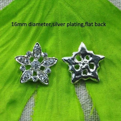 (L0633) free shipping wholesale 20 pcs flower rhinestone button,16mm diameter ,flat back,silver plating
(L0633) free shipping wholesale 20 pcs flower rhinestone button,16mm diameter ,flat back,silver plating