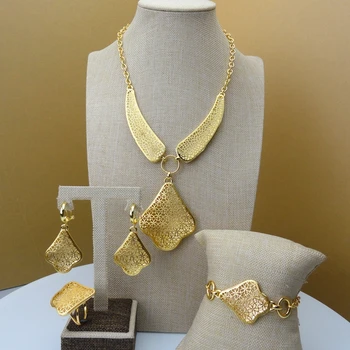 Christmas gift Dubai 24k Gold Color Plating Lovely Pear Design Jewelry Set FHK5553
Christmas gift Dubai 24k Gold Color Plating Lovely Pear Design Jewelry Set FHK5553