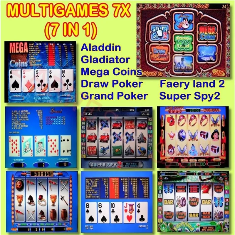 Hot Sale Multigame 7X board(60-95%) Casino game pcb Red Slot Game Board 7 in 1 poker games for Jamma gambling Machine Kits
Hot Sale Multigame 7X board(60-95%) Casino game pcb Red Slot Game Board 7 in 1 poker games for Jamma gambling Machine Kits
