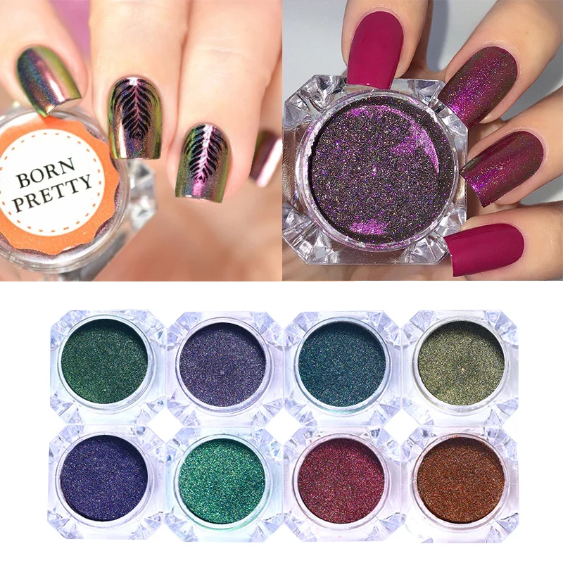 8boxes/set Peacock Holographic Chameleon Nail Powder Mirror Holo Laser Dust Chrome Pigment Glitters Manicure Nail Art Decoration
8boxes/set Peacock Holographic Chameleon Nail Powder Mirror Holo Laser Dust Chrome Pigment Glitters Manicure Nail Art Decoration