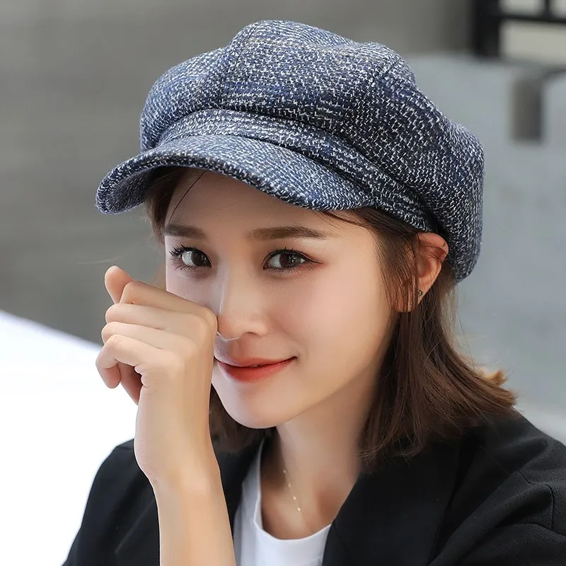 2019 New Artist Beret Hat For Women Female Winter Fashion Plaid Wool Thick Berets Painter Octagonal Hats Caps
2019 New Artist Beret Hat For Women Female Winter Fashion Plaid Wool Thick Berets Painter Octagonal Hats Caps