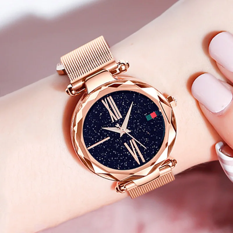 Starry Sky Women's Watch 2018 Best Sell Magnetic Stainless Steel Mesh Strap Ladies Wrist Watches zegarek damski relogio feminino
Starry Sky Women's Watch 2018 Best Sell Magnetic Stainless Steel Mesh Strap Ladies Wrist Watches zegarek damski relogio feminino