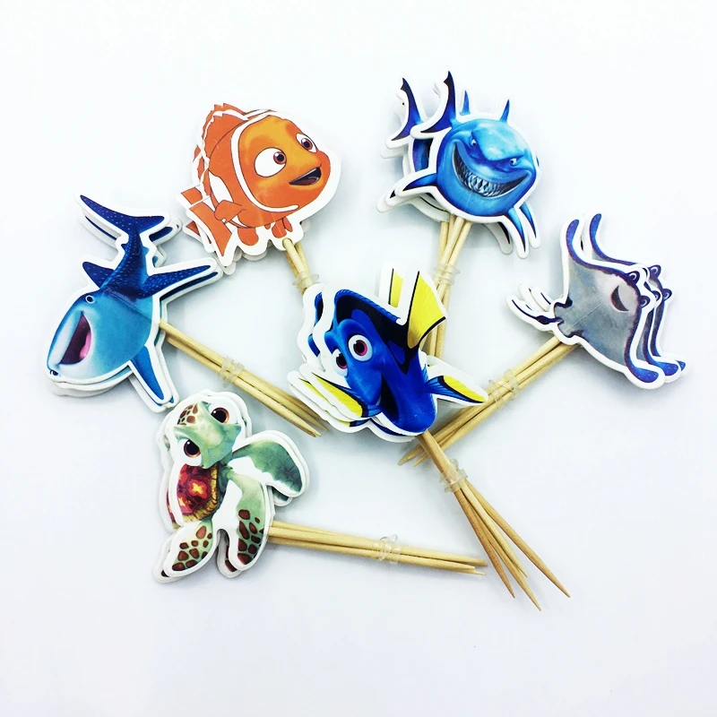 24pcs Under Water Ocean Many Kinds of Fish Shark Cupcake Topper pick Boy birthday Party Supplies Kids Favor Cake Decoration flag
24pcs Under Water Ocean Many Kinds of Fish Shark Cupcake Topper pick Boy birthday Party Supplies Kids Favor Cake Decoration flag