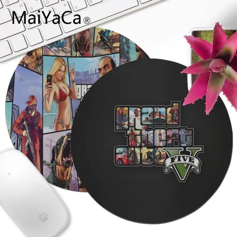MaiYaCa GTA V Round Gaming Mouse pad Unique Desktop Pad PC Computer Laptop Round Mouse pad For CSGO DOTA2 Gamer
MaiYaCa GTA V Round Gaming Mouse pad Unique Desktop Pad PC Computer Laptop Round Mouse pad For CSGO DOTA2 Gamer