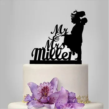 Wedding Cake Topper with Last Name Cake Topper, Mr and Mrs Cake Toppers, Custom Silhouette Couple Toppers for Wedding Decoration
Wedding Cake Topper with Last Name Cake Topper, Mr and Mrs Cake Toppers, Custom Silhouette Couple Toppers for Wedding Decoration