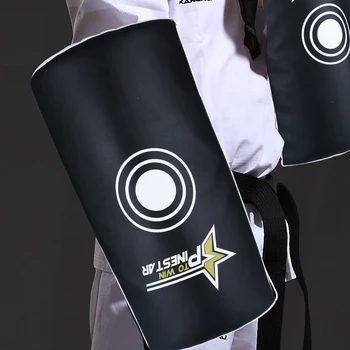 High quality martial arts arm pad Kangrui taekwondo karate kick boxing curved foot target armguards flanchard arc hand-target
High quality martial arts arm pad Kangrui taekwondo karate kick boxing curved foot target armguards flanchard arc hand-target