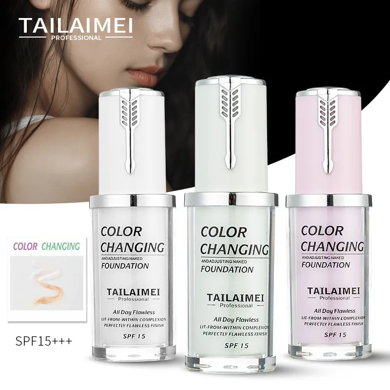 3 colors Color Changing Liquid Foundation Makeup Change To Your Skin Tone By Just Blending long-lasting natural foundation TSLM1
3 colors Color Changing Liquid Foundation Makeup Change To Your Skin Tone By Just Blending long-lasting natural foundation TSLM1