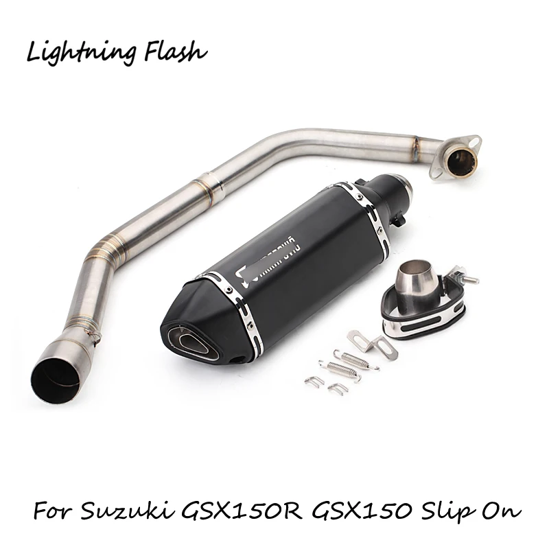 For Suzuki GSX150R Motorcycle Exhaust Pipe Stainless Steel Header Link Elbow + 51 mm Tail Escape with Removable Muffler Slip On
For Suzuki GSX150R Motorcycle Exhaust Pipe Stainless Steel Header Link Elbow + 51 mm Tail Escape with Removable Muffler Slip On