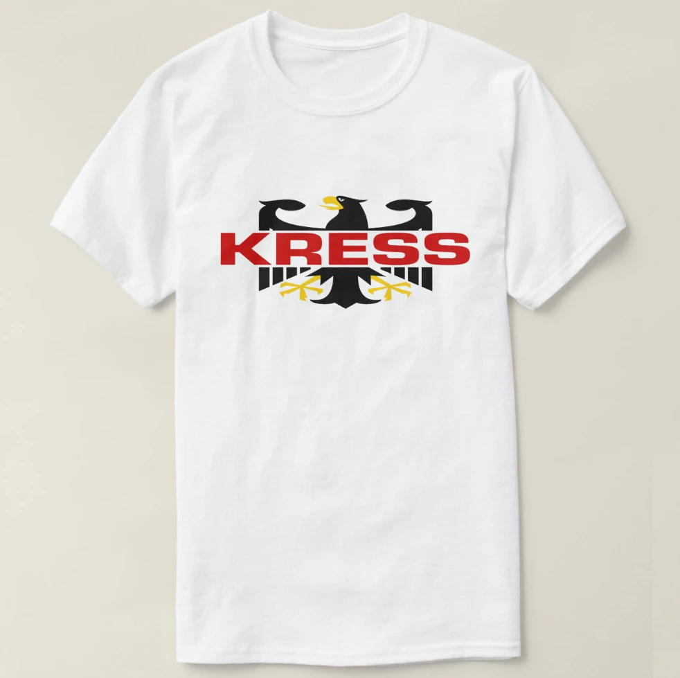 2019 Printed Men T Shirt Cotton Short Sleeve Kress Surname T-Shirt Women tshirt
