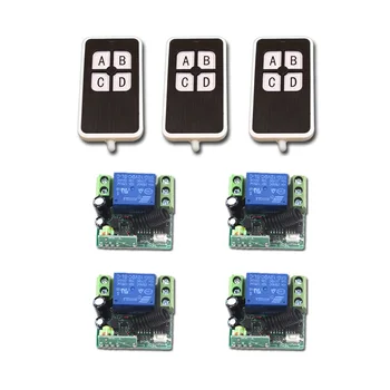 DC12V 1CH Wireless Switch Mini RF 4Receiver &3 Transmitter Toggle Jog Lactched Adjusted Add Controller Freely for SMD LED Access
DC12V 1CH Wireless Switch Mini RF 4Receiver &3 Transmitter Toggle Jog Lactched Adjusted Add Controller Freely for SMD LED Access