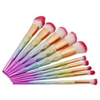 10Pcs Diamond Handle Make Up Brush Blush New Fashion Cute Professional Rainbow Makeup Brush Set Powder Blending Smooth Brush
10Pcs Diamond Handle Make Up Brush Blush New Fashion Cute Professional Rainbow Makeup Brush Set Powder Blending Smooth Brush