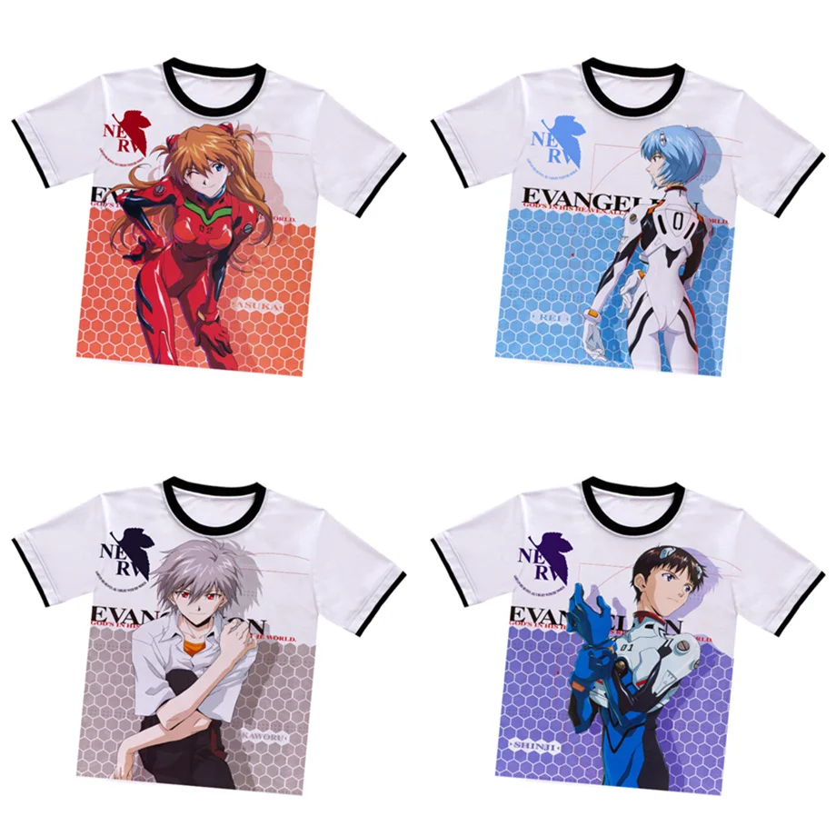 Anime EVA Neon Genesis Evangelion T-shirt Asuka, Ayanami Rei, Ikari White Polyester T Shirt Summer Active Tshirt Otaku Clothing
Anime EVA Neon Genesis Evangelion T-shirt Asuka, Ayanami Rei, Ikari White Polyester T Shirt Summer Active Tshirt Otaku Clothing