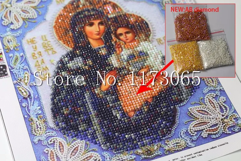 Needlework-Diamond-embroidery-3d-Diamond-painting-Cross-Stitch-DIY-5D-round-AB-Rhinestone-mosaic-Madonna-picture