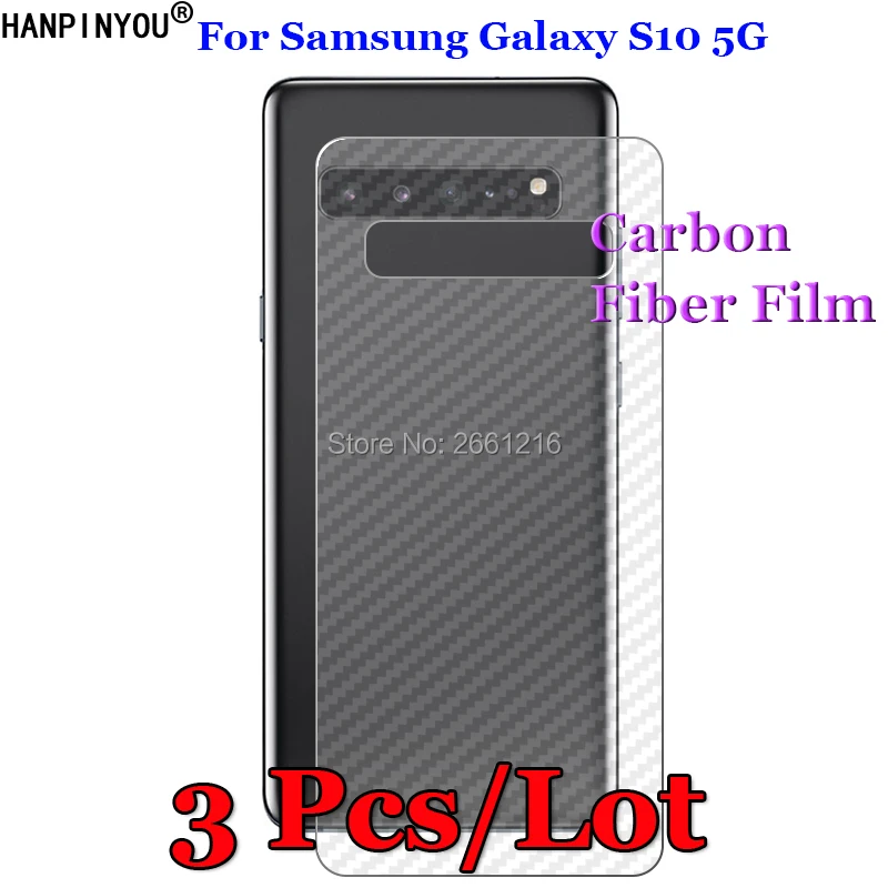 3Pcs/Lot For Samsung Galaxy S10 5G 6.7" 3D Non-slip Clear Carbon Fiber Back Film Screen Protector Protective Sticker (Not Glass)
3Pcs/Lot For Samsung Galaxy S10 5G 6.7" 3D Non-slip Clear Carbon Fiber Back Film Screen Protector Protective Sticker (Not Glass)