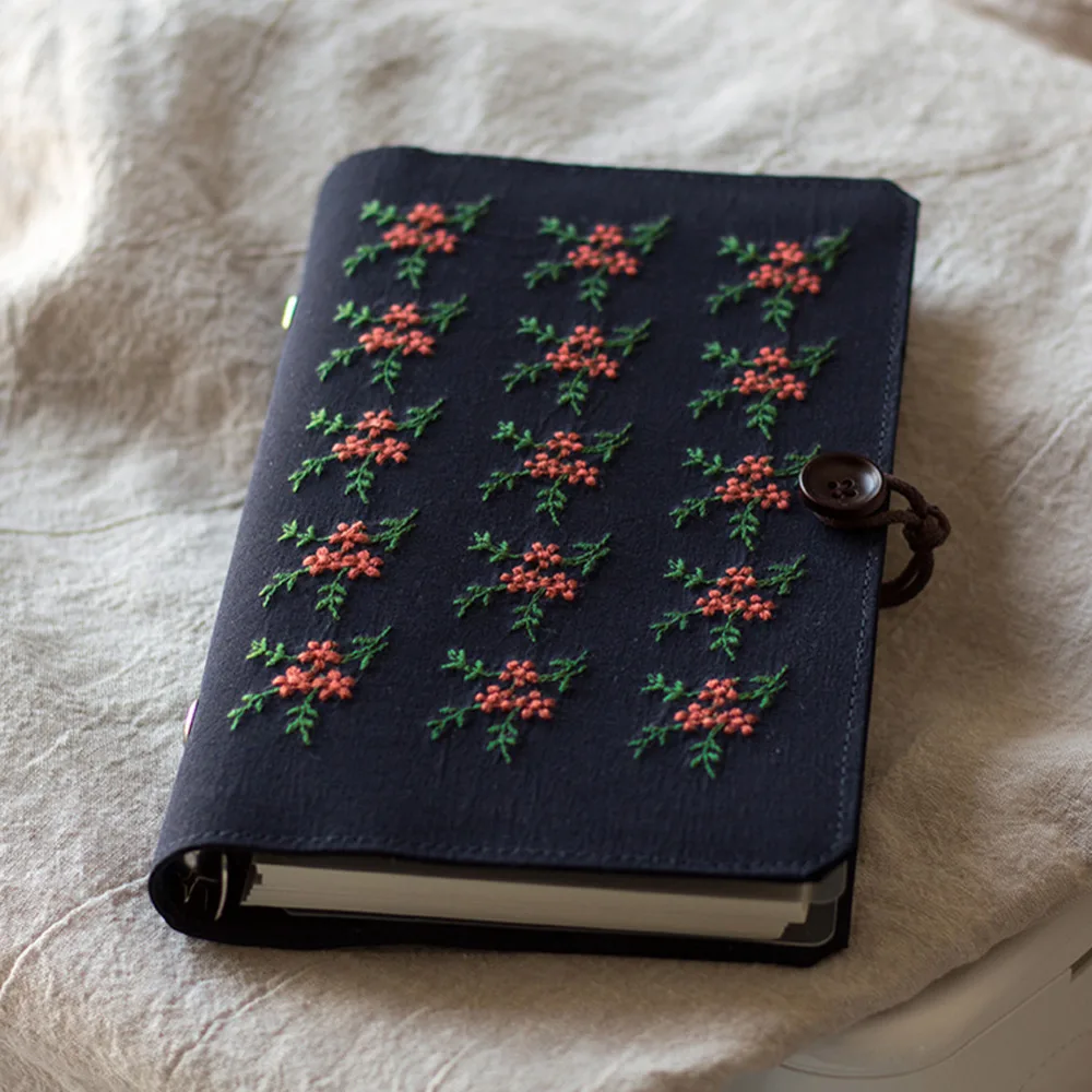 A6 A5 Embroidered Floral Cloth Cover Loose-leaf Spiral Literary Artisy Notebook Diary Book Personal Planner Travel Journal
A6 A5 Embroidered Floral Cloth Cover Loose-leaf Spiral Literary Artisy Notebook Diary Book Personal Planner Travel Journal