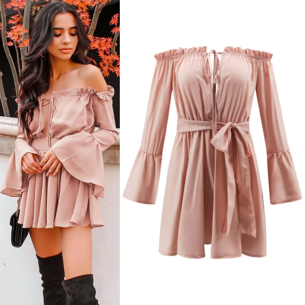 Slash Neck Woman Dress Sexy Chiffon Casual Dress Bohemian Beach Party MINI Dress Solid Ruffles Black Summer Dresses Vestidos
Slash Neck Woman Dress Sexy Chiffon Casual Dress Bohemian Beach Party MINI Dress Solid Ruffles Black Summer Dresses Vestidos