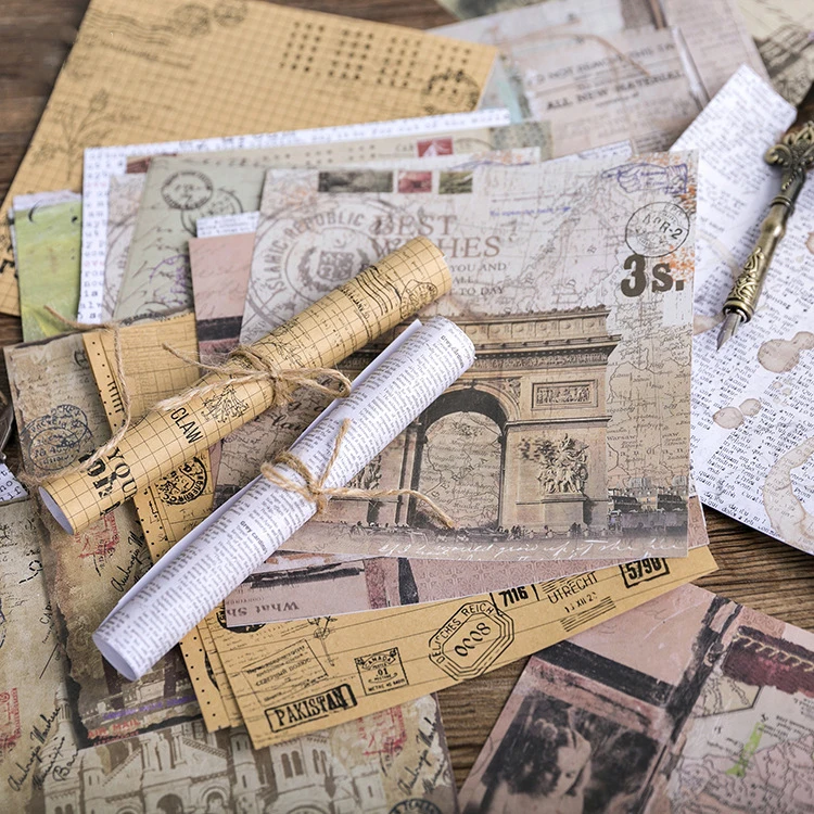 8 Pcs 16.5 x 16.5cm Vintage Craft Paper Stickers Photos Decor Props Craft Paper for DIY Scrapbooking Papers Scrapbook Album 
8 Pcs 16.5 x 16.5cm Vintage Craft Paper Stickers Photos Decor Props Craft Paper for DIY Scrapbooking Papers Scrapbook Album