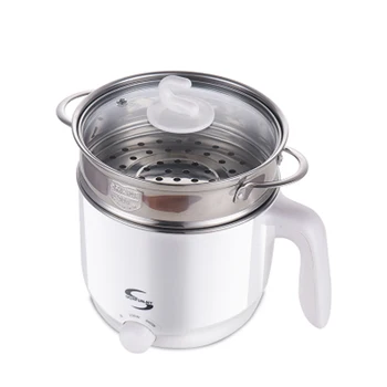 Multifunction Electric Skillet Stainless Steel Hot Pot Noodles Rice Cooker Steamed Egg Soup Pot Mini Heating Pan 1.5L EU US
Multifunction Electric Skillet Stainless Steel Hot Pot Noodles Rice Cooker Steamed Egg Soup Pot Mini Heating Pan 1.5L EU US