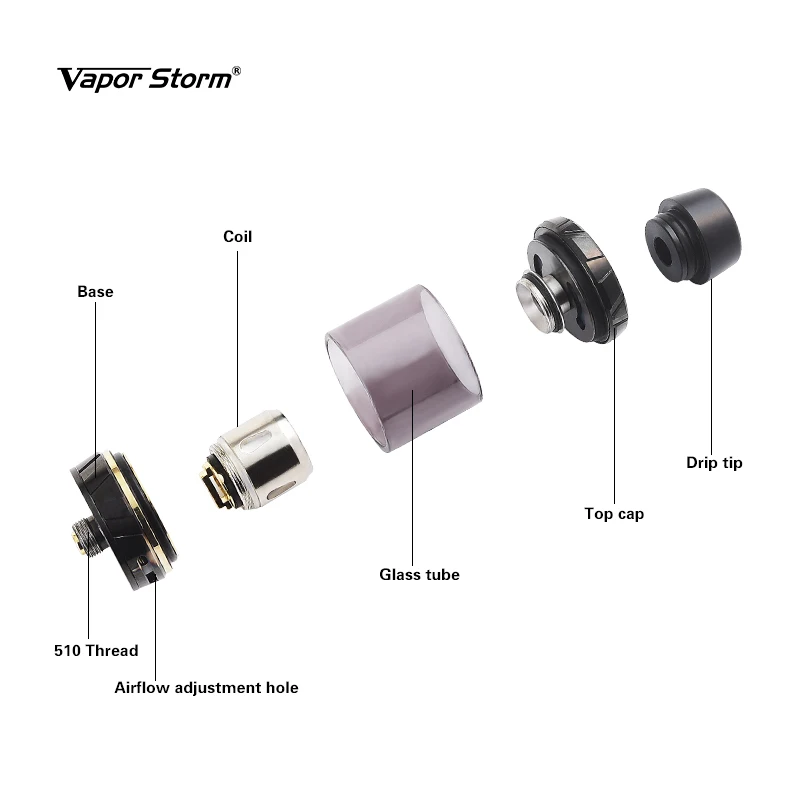 Original Vapor Storm Storm230 mod with Hawk atomzier Puma Kit ByPass VW storm 230W vape vaper Electronic Cigarette Kits