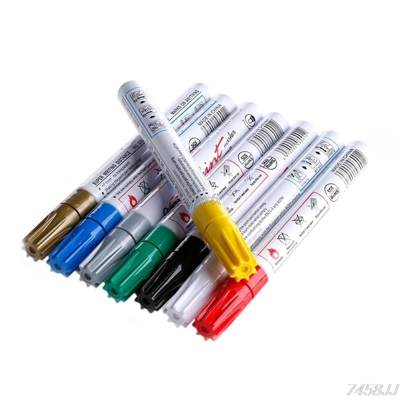 8 Colors Waterproof Pen Car Tyre Tire Tread Permanent Rubber Metal Paint Marker Z11 Drop ship
8 Colors Waterproof Pen Car Tyre Tire Tread Permanent Rubber Metal Paint Marker Z11 Drop ship