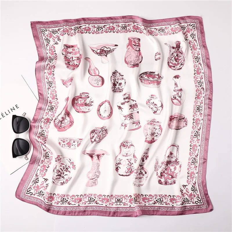 Women's Square Silk Scarf Fashion Summer Shawls and Wraps Female Print Small Office Scarf Foulard Headband Handkerchief 70*70CM
Women's Square Silk Scarf Fashion Summer Shawls and Wraps Female Print Small Office Scarf Foulard Headband Handkerchief 70*70CM