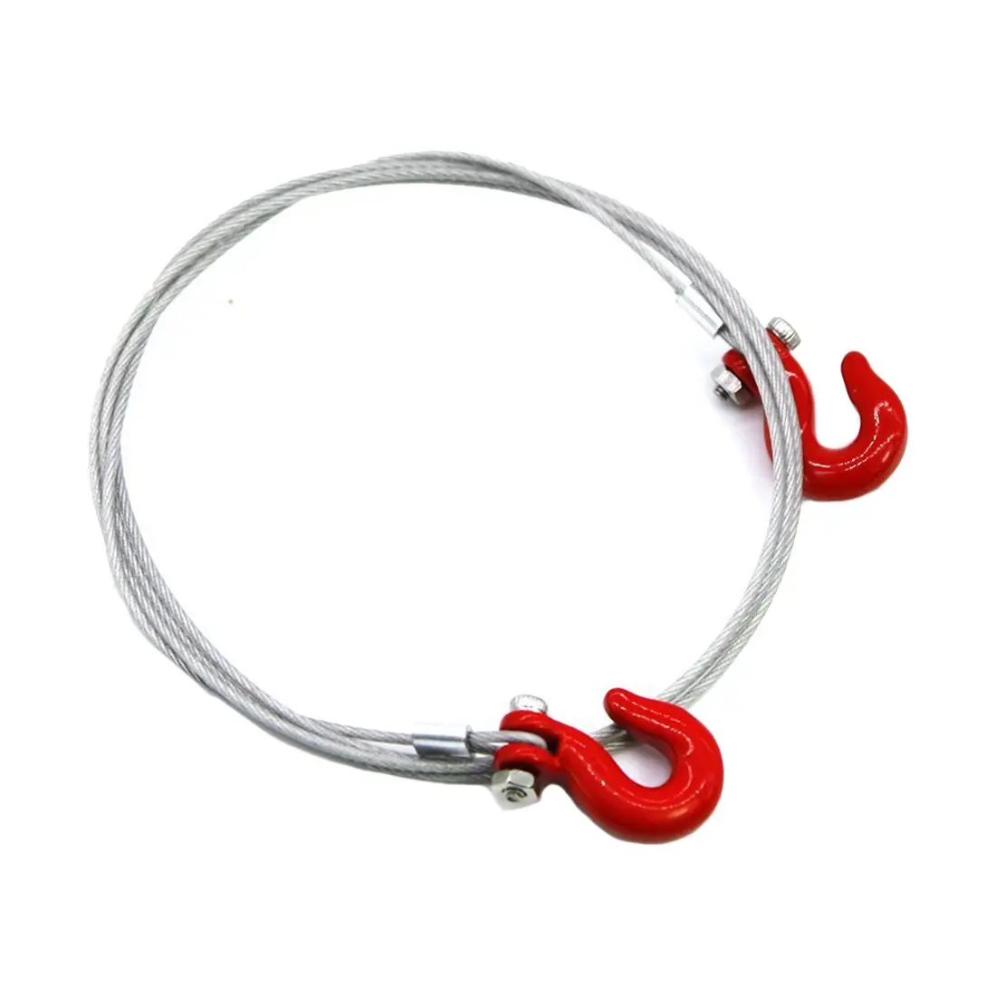New 1/10 RC car Crawler Steel Tow Rope with Hooks for SCX10 Wraith Axial D90 Toy parts
New 1/10 RC car Crawler Steel Tow Rope with Hooks for SCX10 Wraith Axial D90 Toy parts