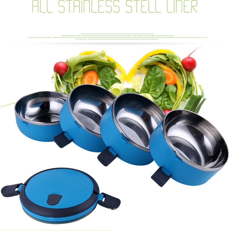 1 set 3 Colors Student Lunch Box Lunch box Solid Round Bento Box Bowls Hot Sale Thermal Insulation Stainless Steel Boxes 5ZKC001
1 set 3 Colors Student Lunch Box Lunch box Solid Round Bento Box Bowls Hot Sale Thermal Insulation Stainless Steel Boxes 5ZKC001
