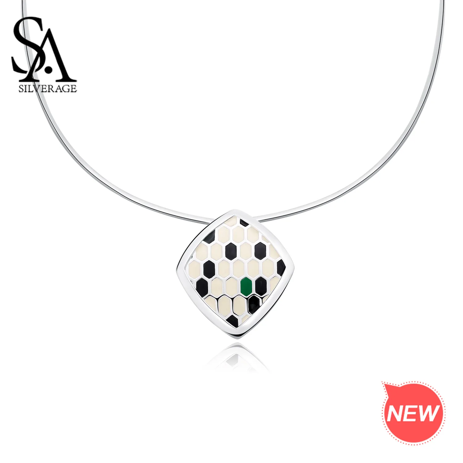 SA SILVERAGE Pendant Woman Chokers 925 Silver Necklaces New 925 Sterling Silver Choker Necklace Snake Shape Chokers Necklaces
SA SILVERAGE Pendant Woman Chokers 925 Silver Necklaces New 925 Sterling Silver Choker Necklace Snake Shape Chokers Necklaces