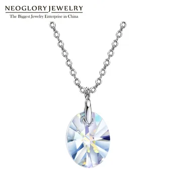 Neoglory S925 Silver Oval Simple Fashion Crystal Chain Necklace&Pendant For Woman Embellished With Crystals From Swarovski Gift
Neoglory S925 Silver Oval Simple Fashion Crystal Chain Necklace&Pendant For Woman Embellished With Crystals From Swarovski Gift