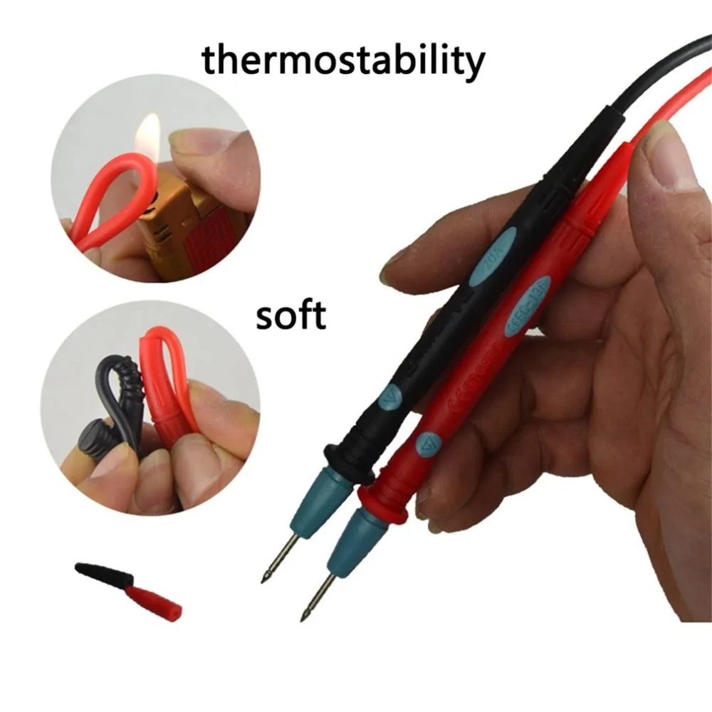 1 Pair Universal Probe Test Leads Pin for Digital Multimeter Needle Tip Meter Multi Meter Tester Lead Probe Wire Pen Cable 10A
1 Pair Universal Probe Test Leads Pin for Digital Multimeter Needle Tip Meter Multi Meter Tester Lead Probe Wire Pen Cable 10A