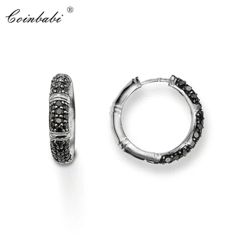 Black Bamboo Hoop Earring Trendy Gift For Women Ts High Quality Earring Thomas Style 925 Sterling Silver Fashion Jewelry
Black Bamboo Hoop Earring Trendy Gift For Women Ts High Quality Earring Thomas Style 925 Sterling Silver Fashion Jewelry
