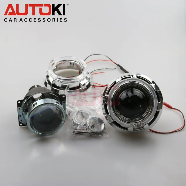 Free-Shipping-Car-Styling-Automobiles-3-0-inches-Q5-Kioto-LED-Angel-Eyes-Bixenon-Lens-HID