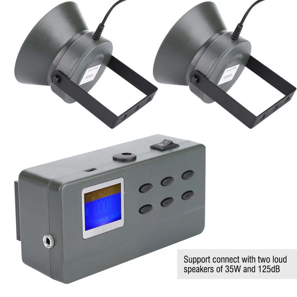 PDDHKK Hunting Decoys Bird Caller 35W 12V 150dB Double Speaker LCD Mp3 Bird Goose Sound Loudspeaker Amplifier Portable Bird Trap
PDDHKK Hunting Decoys Bird Caller 35W 12V 150dB Double Speaker LCD Mp3 Bird Goose Sound Loudspeaker Amplifier Portable Bird Trap