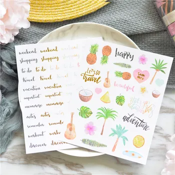 Lovedoki Summer Foil Gold Sticker Flakes Alphabet Words Date Bullet Journal Notebook Decorative Stickers Accessories Stationery
Lovedoki Summer Foil Gold Sticker Flakes Alphabet Words Date Bullet Journal Notebook Decorative Stickers Accessories Stationery