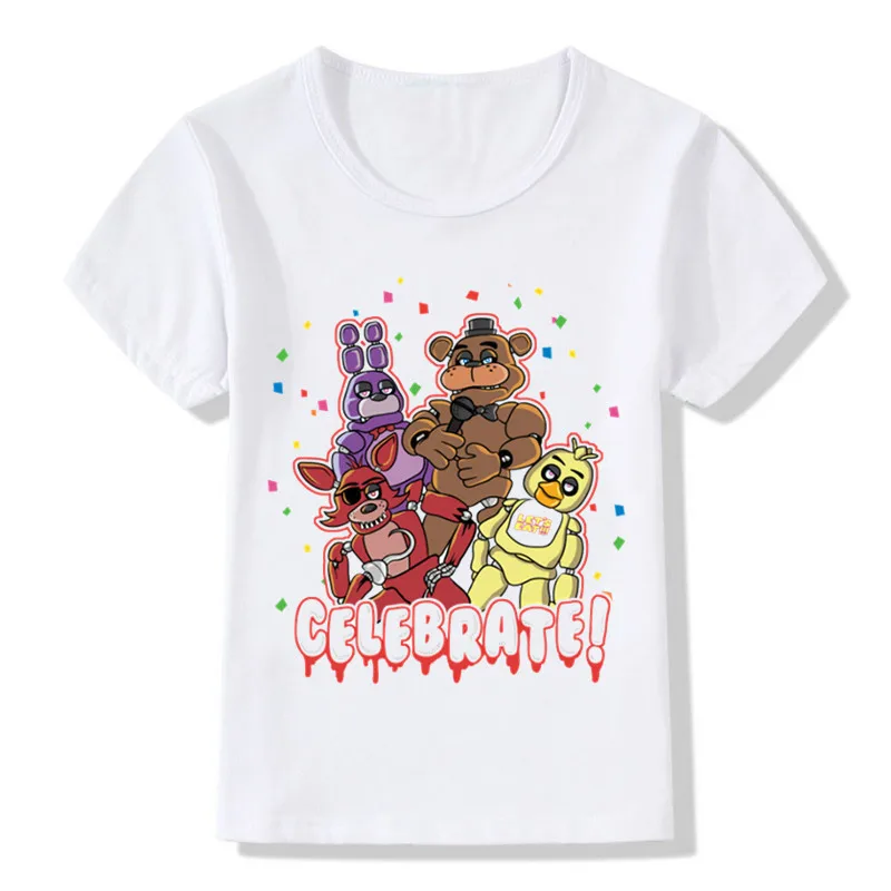 2018 Five Nights At Freddy Cartoon Funny Children's T-Shirts Kids 5 Freddys Clothes Boys Girls Tops Tees For Toddler,ooo5159
2018 Five Nights At Freddy Cartoon Funny Children's T-Shirts Kids 5 Freddys Clothes Boys Girls Tops Tees For Toddler,ooo5159