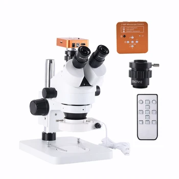 21MP 2K HD USB Microscope Camera with 56 LED Light Trinocular Stereo Microscope Zoom 7X-45X Repair Microscope For PCB Soldering
21MP 2K HD USB Microscope Camera with 56 LED Light Trinocular Stereo Microscope Zoom 7X-45X Repair Microscope For PCB Soldering