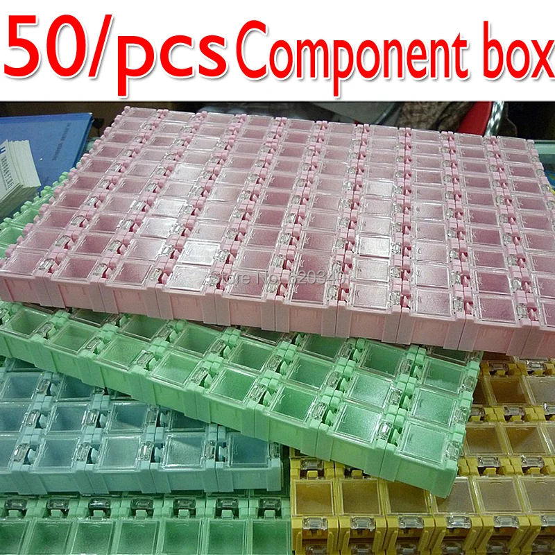 New & Genuine High quality 50pcs SMD SMT Electronic Component Mini Storage box High quality and practical Jewelry storaged case
New & Genuine High quality 50pcs SMD SMT Electronic Component Mini Storage box High quality and practical Jewelry storaged case