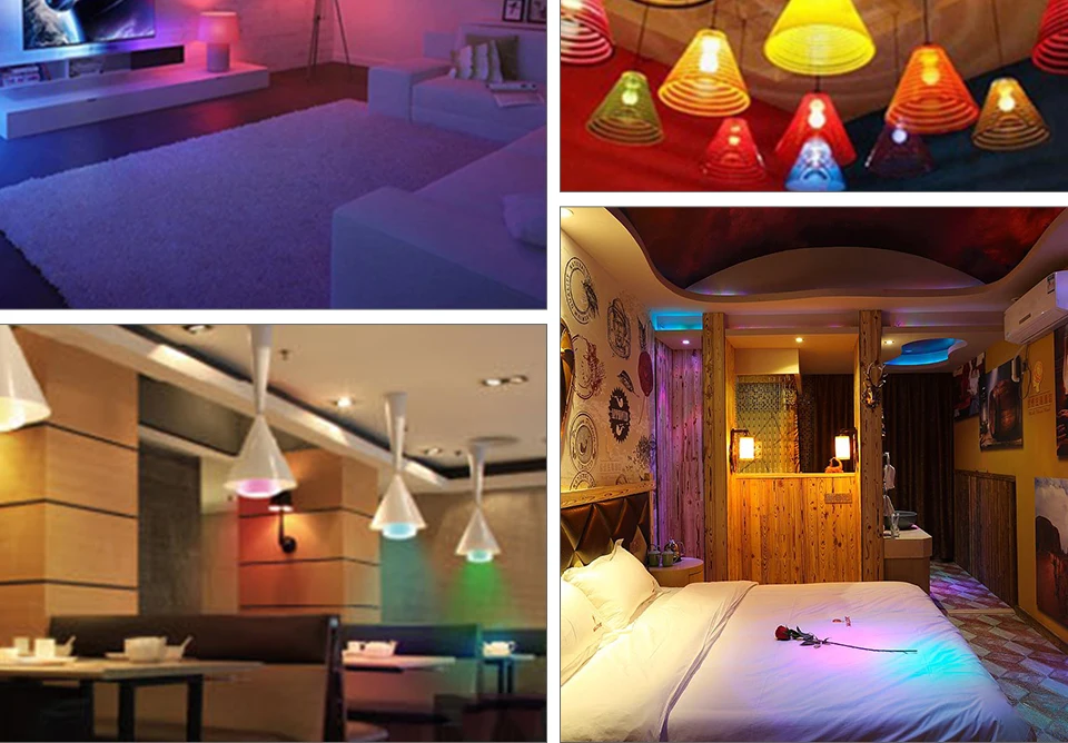 Foxanon E27 RGBW RGBWW 85-265V Led Lamps 10W LED Bulb Lamp 24Keys Remote Controller Colorful Night Light Home Lighting Decor_14