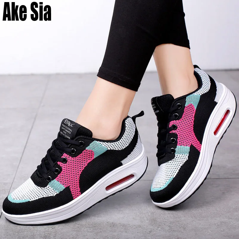 Ake Sia New Women Female Fashion Casual Mesh Air Holey Lace Up Walking Zapatillas Hidden Heighten Heels Thicken Soled Shoes A071
Ake Sia New Women Female Fashion Casual Mesh Air Holey Lace Up Walking Zapatillas Hidden Heighten Heels Thicken Soled Shoes A071