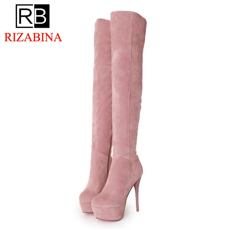 RizaBina Plus Size 32-43 High Heel Boot Fashion Platform Winter Shoes Women Warm Over Knee Boot Sexy Thin Heels Footwear
RizaBina Plus Size 32-43 High Heel Boot Fashion Platform Winter Shoes Women Warm Over Knee Boot Sexy Thin Heels Footwear