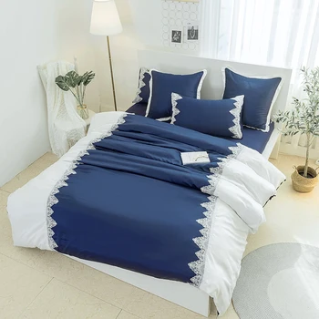 Lace Decor Cotton Polyester Fabric Pachwork Bedding Set Twin Queen King Size Duvet Cover Bedsheets Pillowcase Modern Textile Set
Lace Decor Cotton Polyester Fabric Pachwork Bedding Set Twin Queen King Size Duvet Cover Bedsheets Pillowcase Modern Textile Set