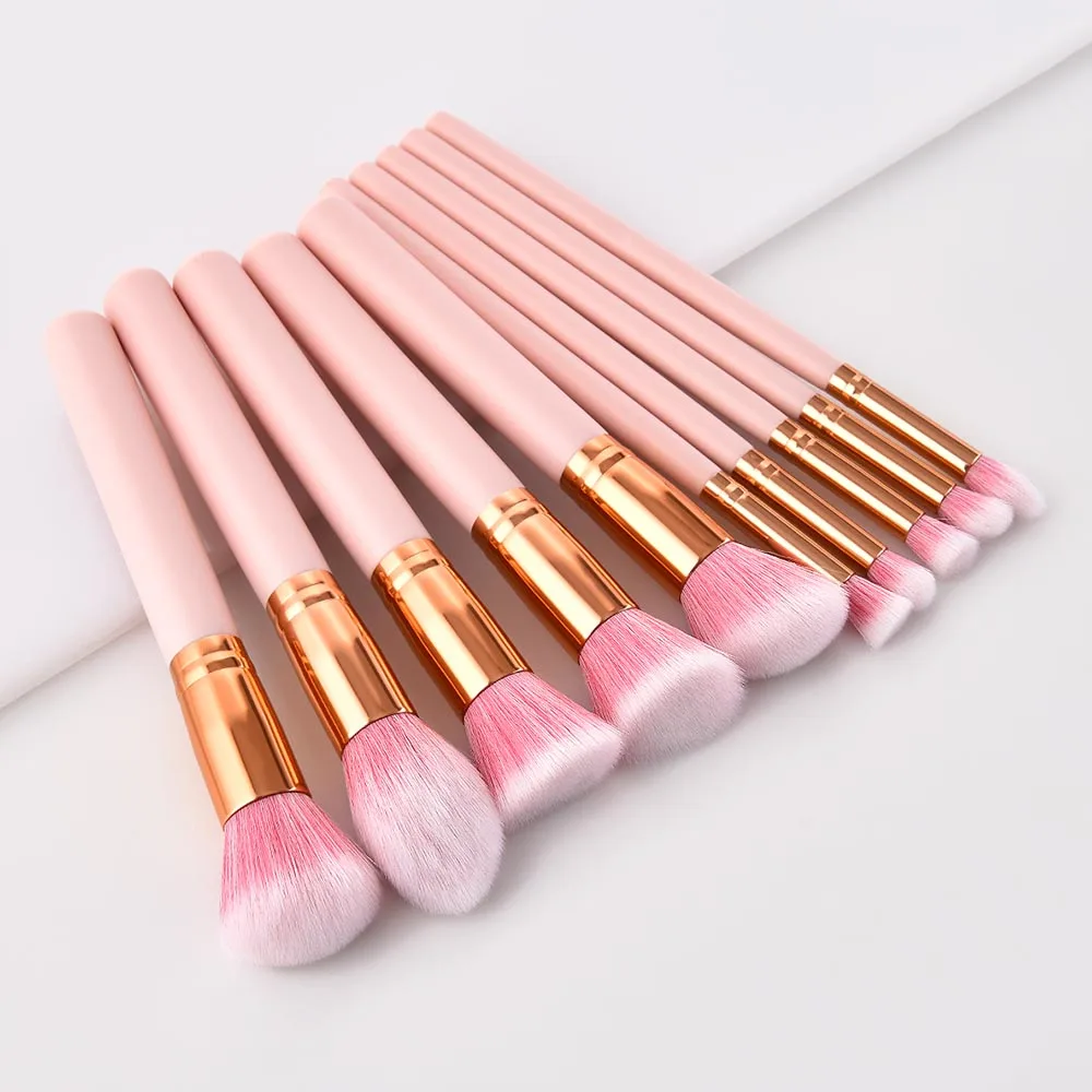 10 Pcs Eyeshadow Makeup Brush Foundation Blush Beauty Make-up Tool Set High quality synthetic loose powder makeup brush set
10 Pcs Eyeshadow Makeup Brush Foundation Blush Beauty Make-up Tool Set High quality synthetic loose powder makeup brush set