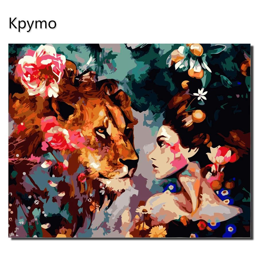 Kpymo Abstract DIY Painting By Numbers Kits Modern Wall Art Picture Handpainted Oil Painting For Room Artwork Beauty and lion
Kpymo Abstract DIY Painting By Numbers Kits Modern Wall Art Picture Handpainted Oil Painting For Room Artwork Beauty and lion