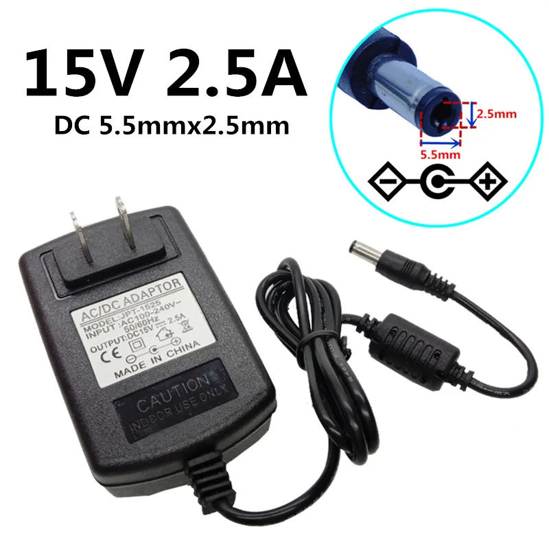 EU/UK/US/AU 5.5mm*2.5mm 15v 2.5a 2500ma power supply Converter ac/dc adapter Power adapter adapters travel adapter Switching
EU/UK/US/AU 5.5mm*2.5mm 15v 2.5a 2500ma power supply Converter ac/dc adapter Power adapter adapters travel adapter Switching