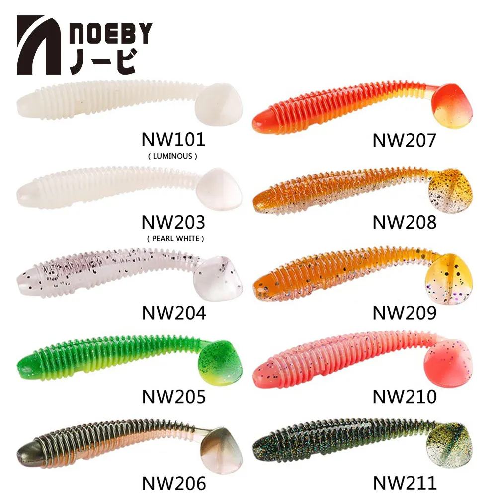 Original NOEBY S3102 T-tail Soft Lure Grub Soft Baits Fishing Lure Paddle Tail Silicone PVC soft Bait Isca Fishing Wobbler
Original NOEBY S3102 T-tail Soft Lure Grub Soft Baits Fishing Lure Paddle Tail Silicone PVC soft Bait Isca Fishing Wobbler